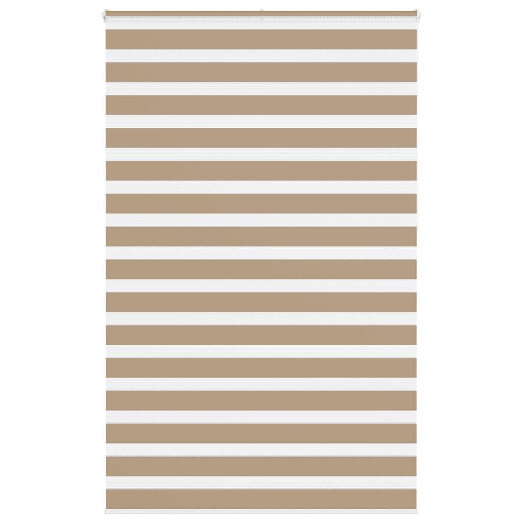 vidaXL Zebra Blind Sand Brown 145x230 cm Fabric Width 140.9 cm
