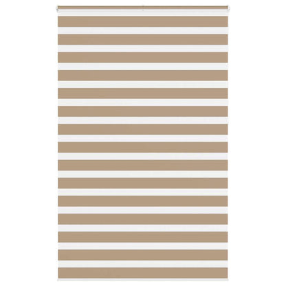 vidaXL Zebra Blind Sand Brown 145x230 cm Fabric Width 140.9 cm