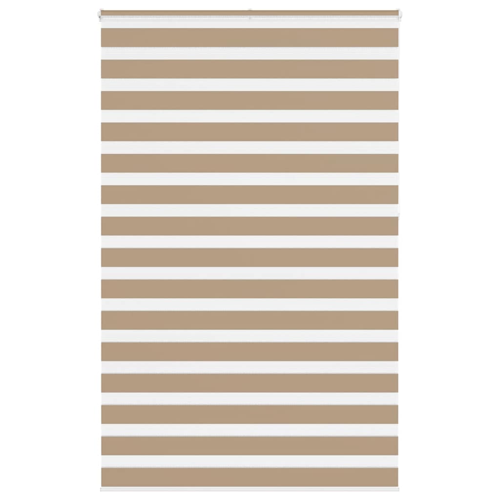 vidaXL Zebra Blind Sand Brown 150x230 cm Fabric Width 145.9 cm