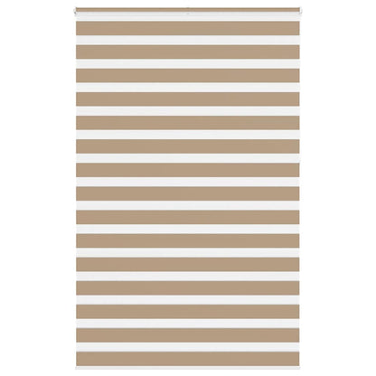 vidaXL Zebra Blind Sand Brown 150x230 cm Fabric Width 145.9 cm
