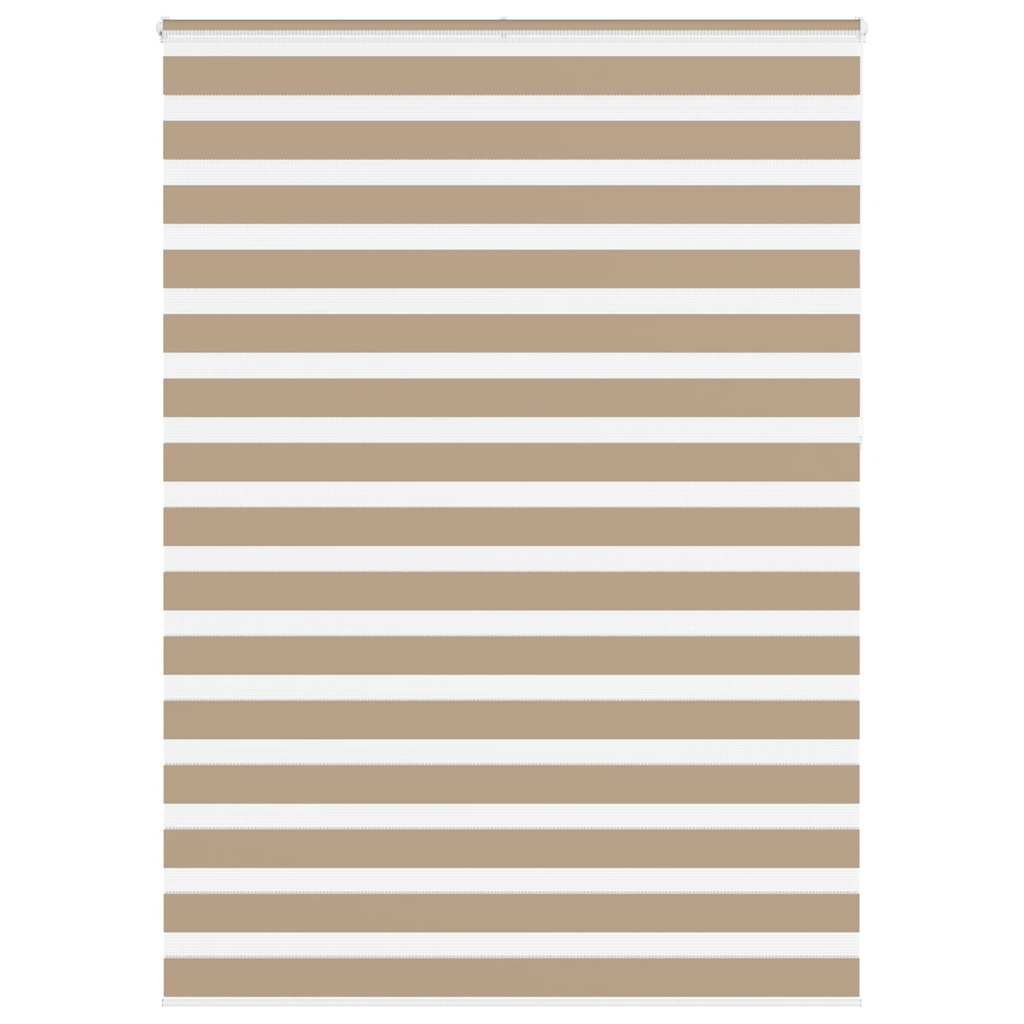 vidaXL Zebra Blind Sand Brown 160x230 cm Fabric Width 155.9 cm