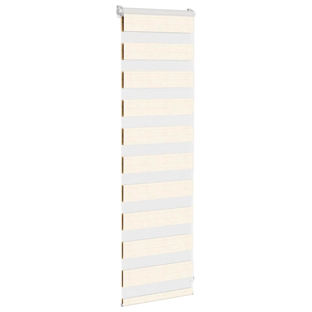 vidaXL Zebra Blind Marble Beige 40x100 cm Fabric Width 35.9 cm Polyester