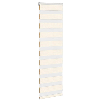 vidaXL Zebra Blind Marble Beige 40x100 cm Fabric Width 35.9 cm Polyester