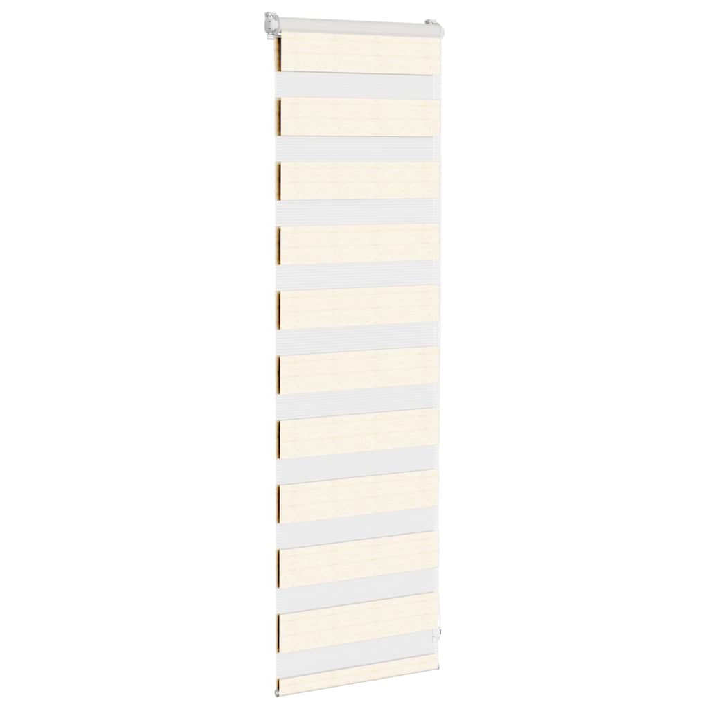 vidaXL Zebra Blind Marble Beige 45x100 cm Fabric Width 40.9 cm Polyester