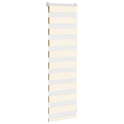 vidaXL Zebra Blind Marble Beige 45x100 cm Fabric Width 40.9 cm Polyester