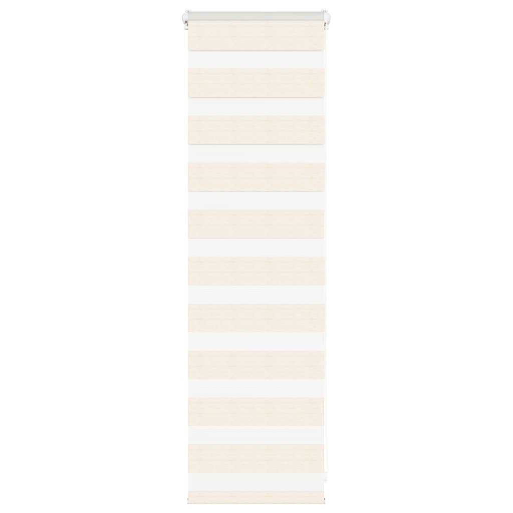 vidaXL Zebra Blind Marble Beige 50x100 cm Fabric Width 45.9 cm Polyester