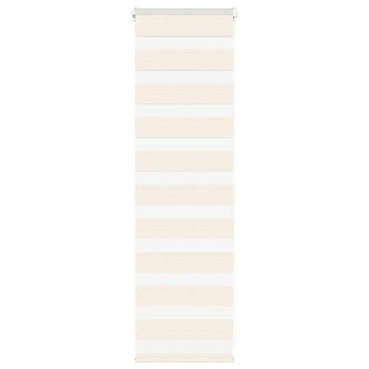 vidaXL Zebra Blind Marble Beige 50x100 cm Fabric Width 45.9 cm Polyester