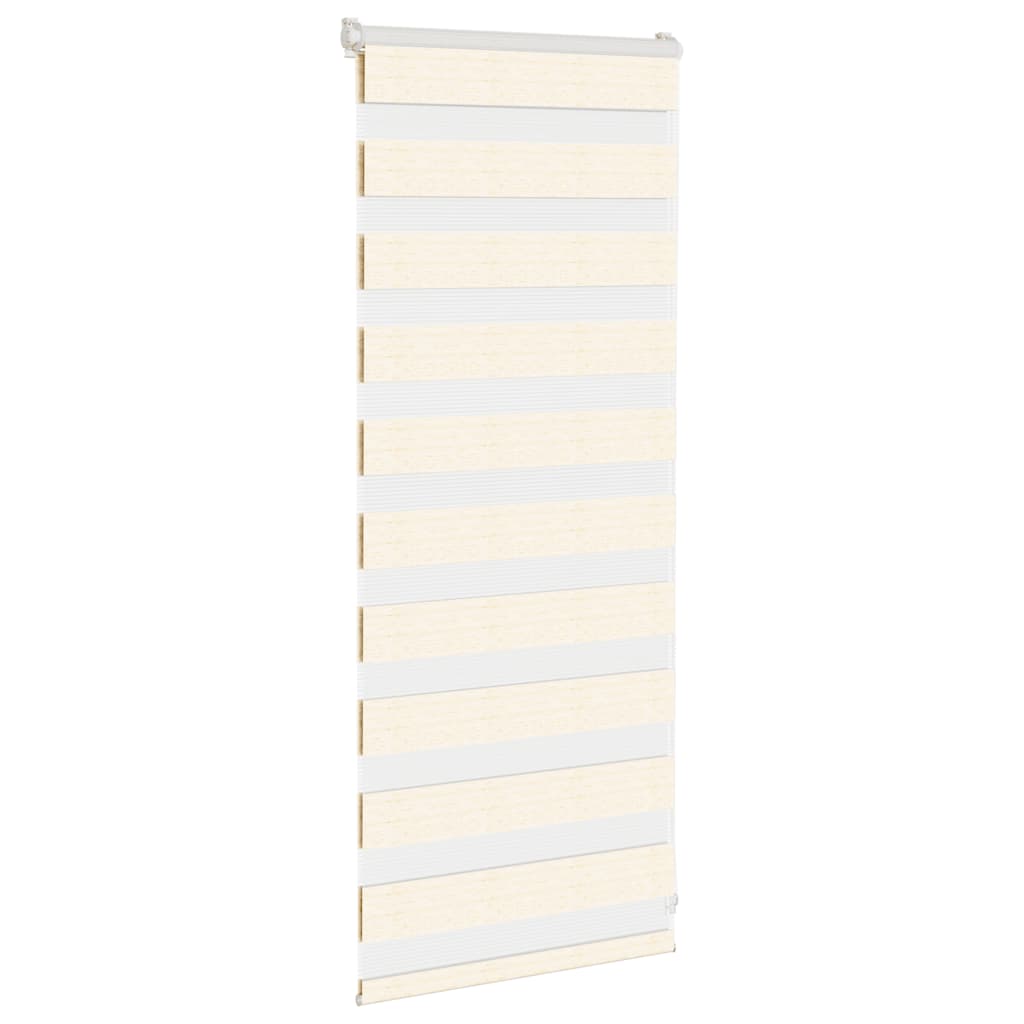 vidaXL Zebra Blind Marble Beige 55x100 cm Fabric Width 50.9 cm Polyester