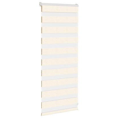vidaXL Zebra Blind Marble Beige 55x100 cm Fabric Width 50.9 cm Polyester