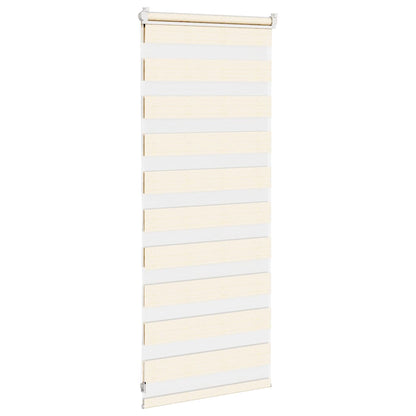 vidaXL Zebra Blind Marble Beige 55x100 cm Fabric Width 50.9 cm Polyester