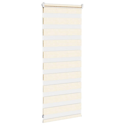 vidaXL Zebra Blind Marble Beige 60x100 cm Fabric Width 55,9 cm Polyester
