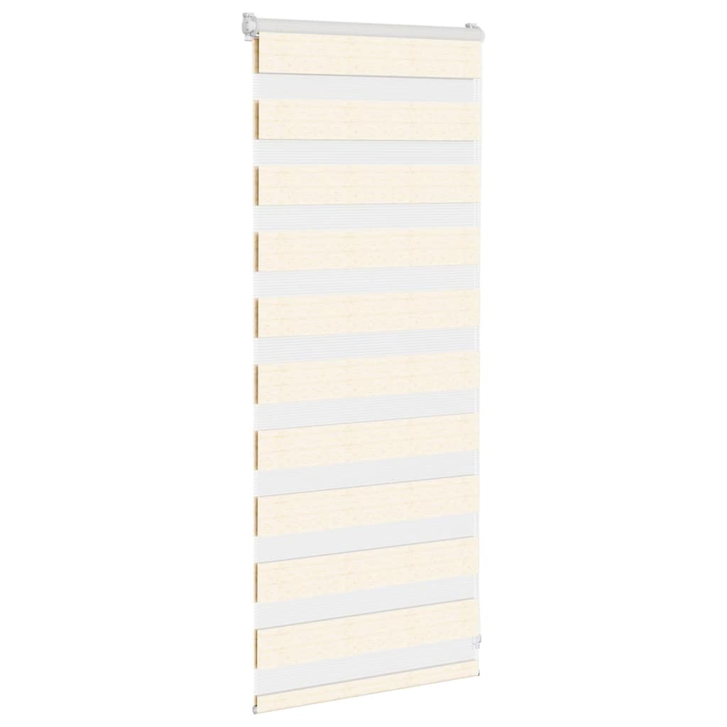 vidaXL Zebra Blind Marble Beige 65x100cm Fabric Width 60.9cm Polyester