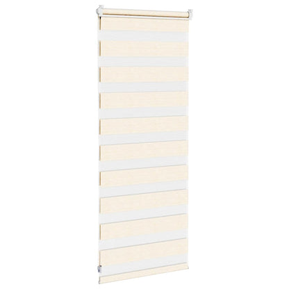 vidaXL Zebra Blind Marble Beige 65x100 cm Fabric Width 60.9 cm Polyester