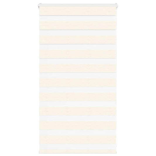 vidaXL Zebra Blind Marble Beige 80x100 cm Fabric Width 75.9 cm Polyester