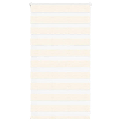 vidaXL Zebra Blind Marble Beige 80x100 cm Fabric Width 75.9 cm Polyester