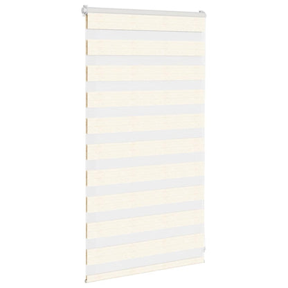 vidaXL Zebra Blind Marble Beige 80x100 cm Fabric Width 75.9 cm Polyester