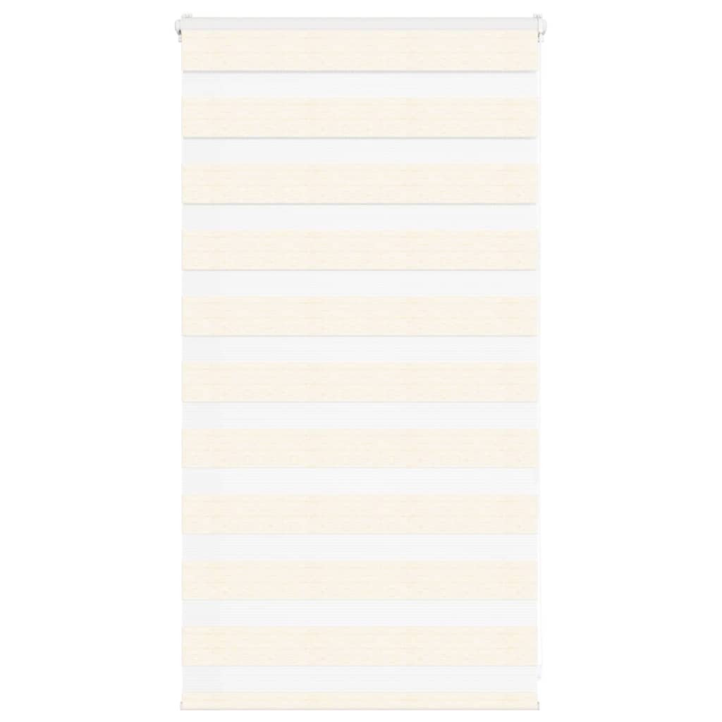 vidaXL Zebra Blind Marble Beige 85x100 cm Fabric Width 80.9 cm Polyester