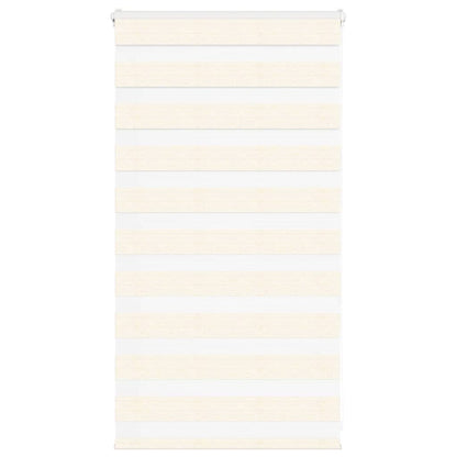 vidaXL Zebra Blind Marble Beige 85x100 cm Fabric Width 80.9 cm Polyester