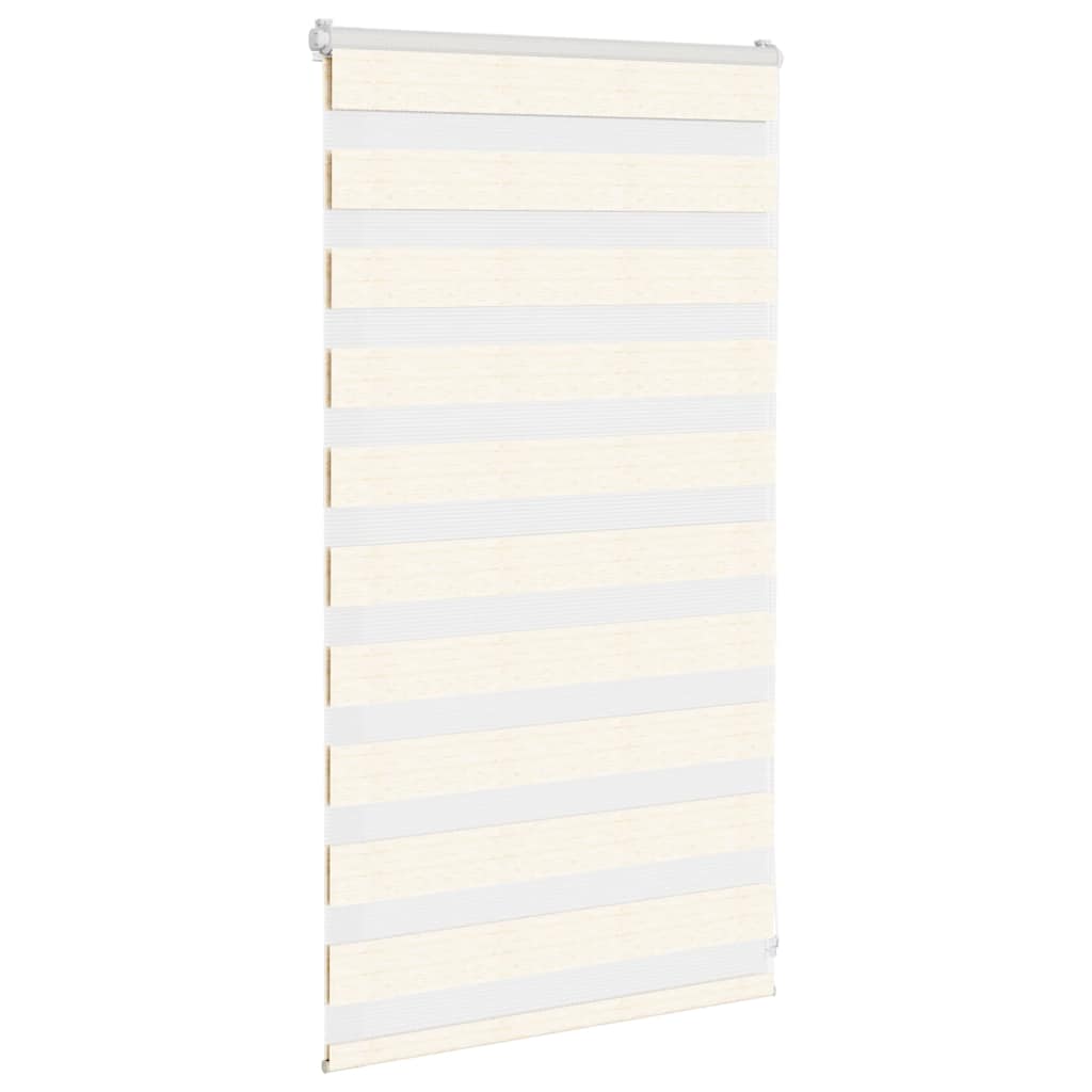 vidaXL Zebra Blind Marble Beige 85x100 cm Fabric Width 80.9 cm Polyester