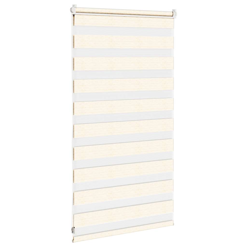 vidaXL Zebra Blind Marble Beige 85x100cm Fabric Width 80.9cm Polyester