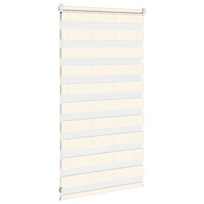 vidaXL Zebra Blind Marble Beige 85x100cm Fabric Width 80.9cm Polyester