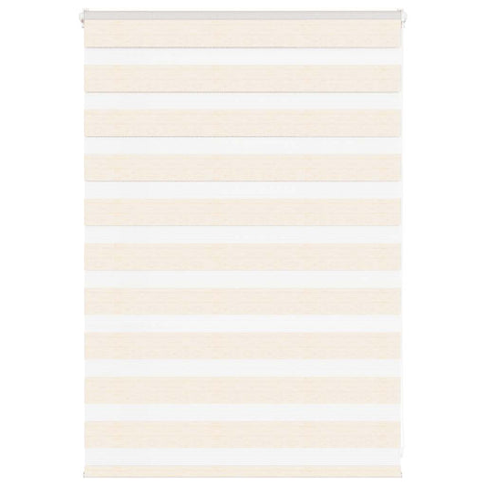 vidaXL Zebra Blind Marble Beige 95x100 cm Fabric Width 90.9 cm Polyester