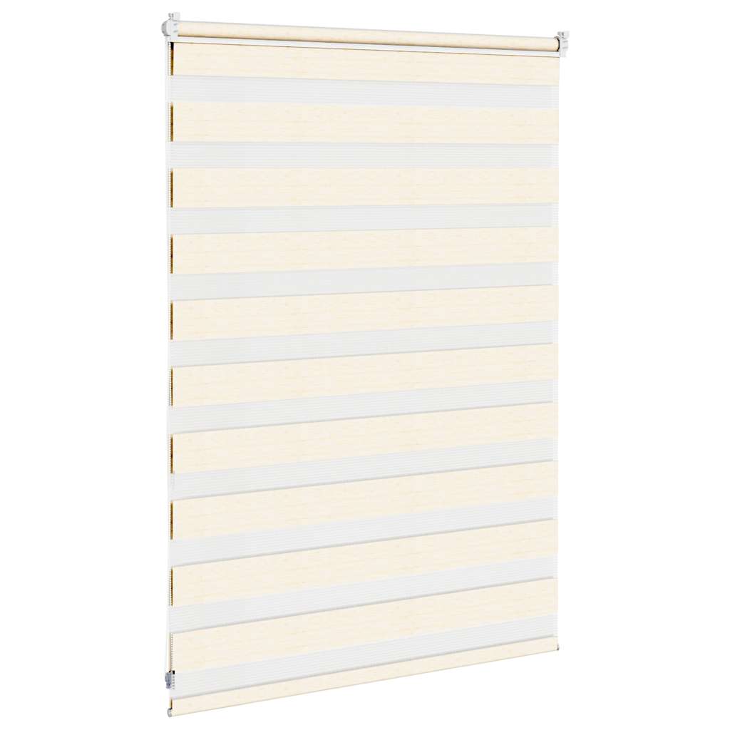 vidaXL Zebra Blind Marble Beige 95x100 cm Fabric Width 90.9 cm Polyester