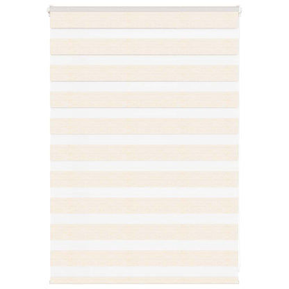 vidaXL Zebra Blind Marble Beige 100x100 cm Fabric Width 95.9 cm Polyester