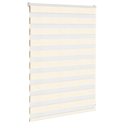 vidaXL Zebra Blind Marble Beige 105x100 cm Fabric Width 100.9 cm Polyester