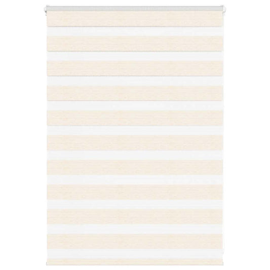 vidaXL Zebra Blind Marble Beige 110x100 cm Fabric Width 105.9 cm Polyester
