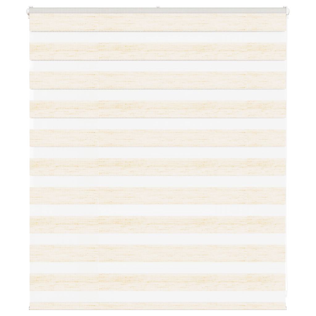vidaXL Zebra Blind Marble Beige 125x100 cm Fabric Width 120.9 cm Polyester