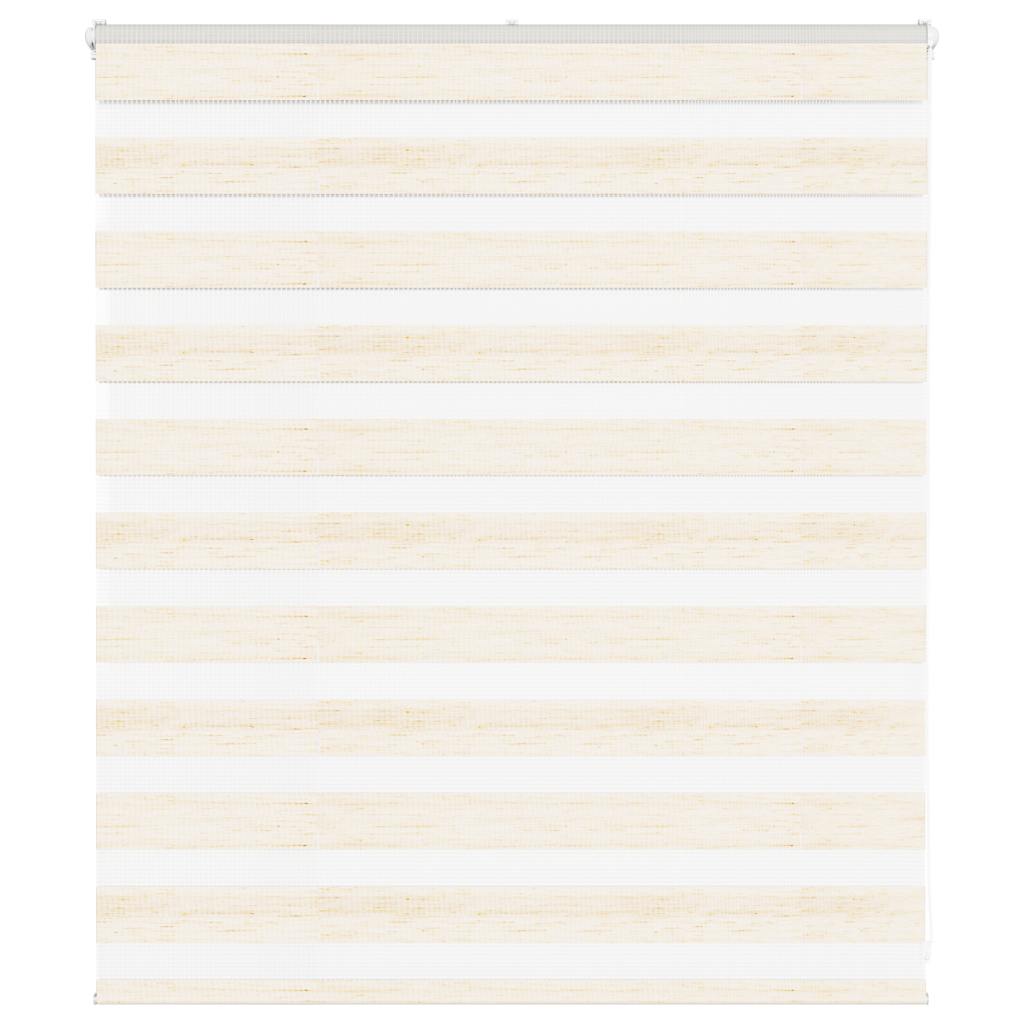 vidaXL Zebra Blind Marble Beige 130x100 cm Fabric Width 125.9 cm Polyester