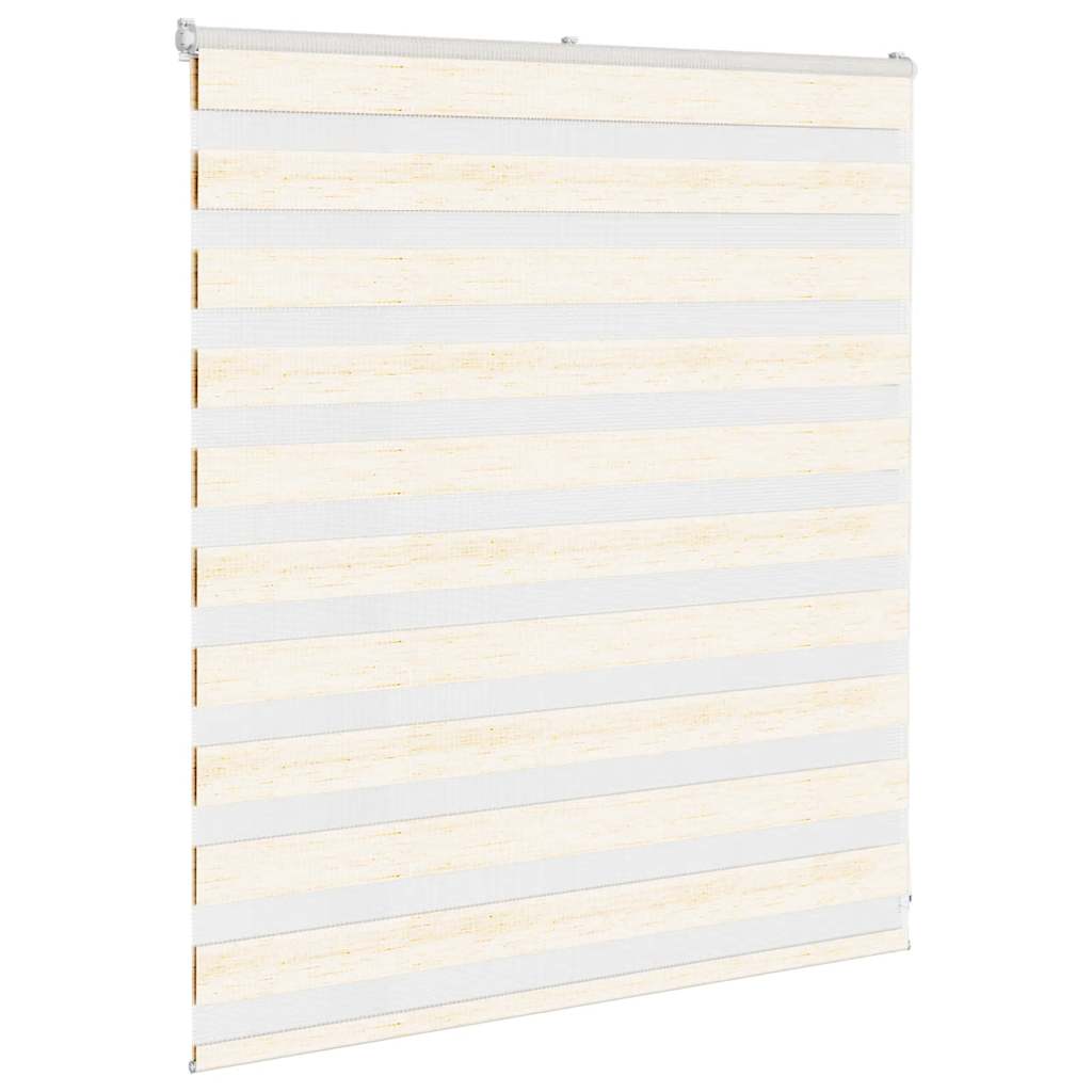 vidaXL Zebra Blind Marble Beige 130x100 cm Fabric Width 125.9 cm Polyester