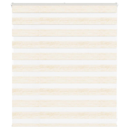 vidaXL Zebra Blind Marble Beige 135x100 cm Fabric Width 130.9 cm Polyester
