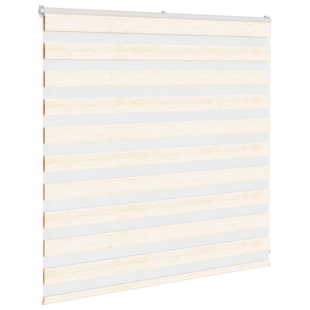 vidaXL Zebra Blind Marble Beige 140x100 cm Fabric Width 135.9 cm Polyester