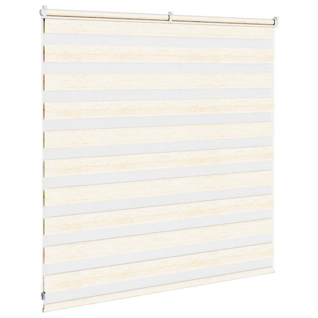 vidaXL Zebra Blind Marble Beige 140x100 cm Fabric Width 135.9 cm