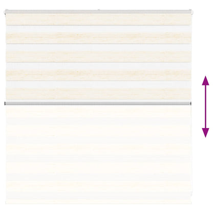vidaXL Zebra Blind Marble Beige 140x100 cm Fabric Width 135.9 cm