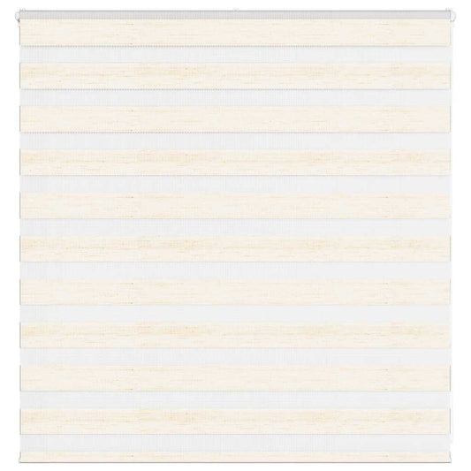 vidaXL Zebra Blind Marble Beige 145x100 cm Fabric Width 140.9 cm Polyester
