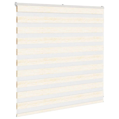 vidaXL Zebra Blind Marble Beige 150x100 cm Fabric Width 145.9 cm Polyester