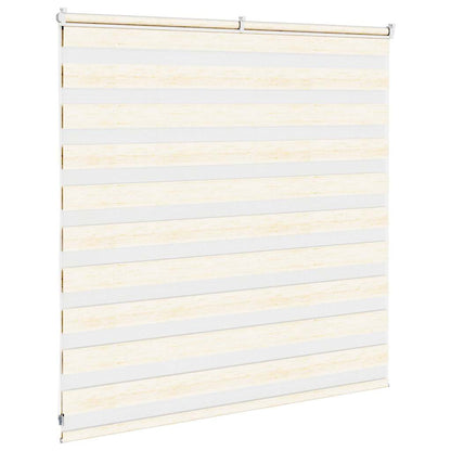 vidaXL Zebra Blind Marble Beige 150x100 cm Fabric Width 145.9 cm Polyester