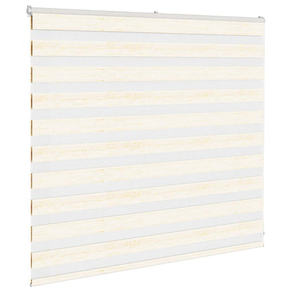 vidaXL Zebra Blind Marble Beige 165x100 cm Fabric Width 160,9 cm Polyester