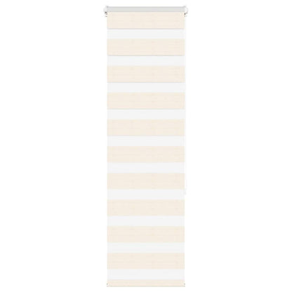 vidaXL Zebra Blind Marble Beige 40x150 cm Fabric Width 35.9 cm Polyester