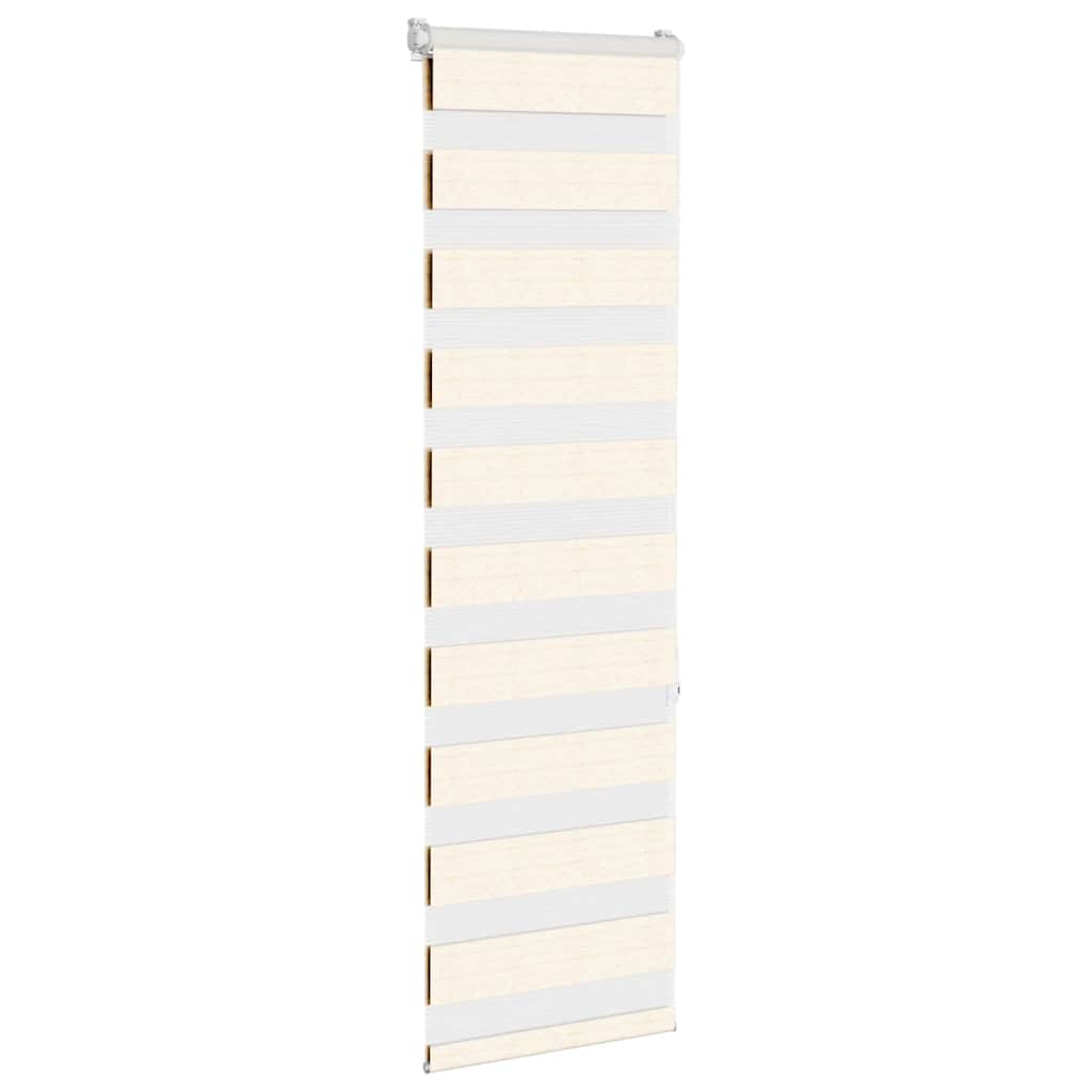 vidaXL Zebra Blind Marble Beige 40x150 cm Fabric Width 35.9 cm Polyester