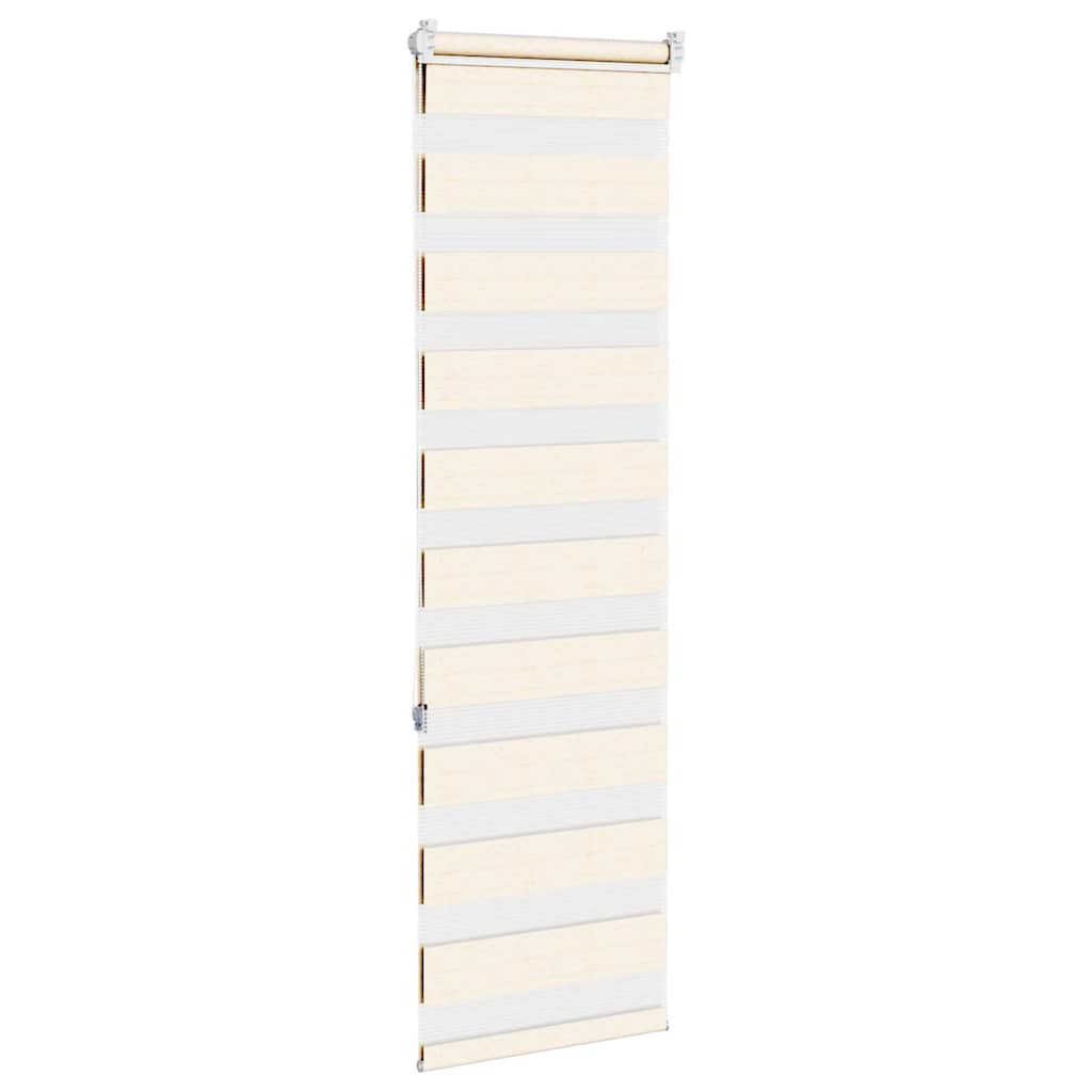 vidaXL Zebra Blind Marble Beige 40x150 cm Fabric Width 35.9 cm Polyester