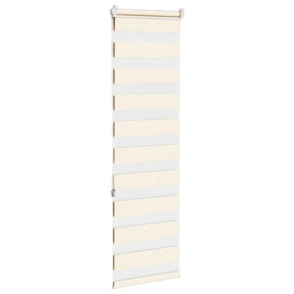 vidaXL Zebra Blind Marble Beige 40x150 cm Fabric Width 35.9 cm Polyester