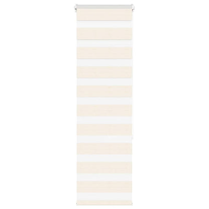 vidaXL Zebra Blind Marble Beige 45x150 cm Fabric Width 40.9 cm Polyester