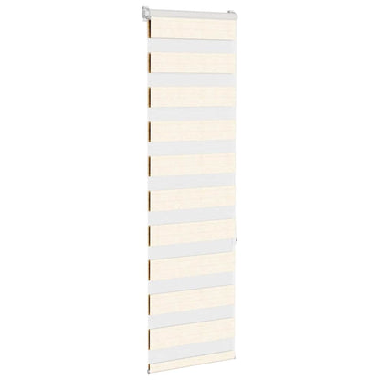 vidaXL Zebra Blind Marble Beige 45x150 cm Fabric Width 40.9 cm Polyester