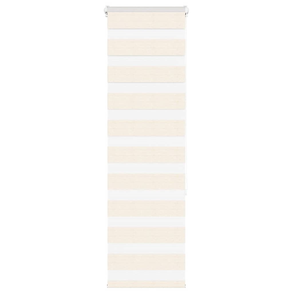 vidaXL Zebra Blind Marble Beige 50x150 cm Fabric Width 45.9 cm Polyester
