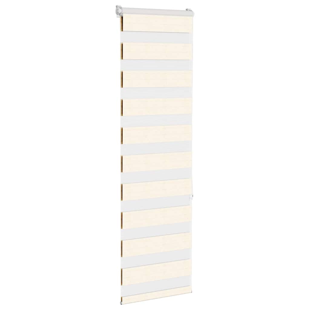 vidaXL Zebra Blind Marble Beige 50x150 cm Fabric Width 45.9 cm Polyester