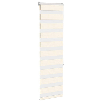 vidaXL Zebra Blind Marble Beige 50x150 cm Fabric Width 45.9 cm Polyester